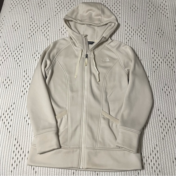 SOLD // North Face White Jacket with Hood - Picture 7 of 7